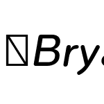 BryantPro-MediumItalic