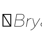BryantPro-LightItalic