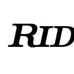 RiderCondensed-BoldItalic