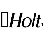 HoltSans-BoldOblique