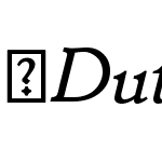 DutchMediaevalBook-Italic