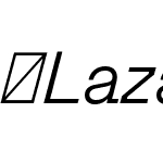 LazareGrotesk-LightItalic