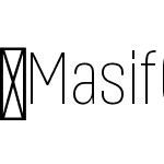 MasifCn-ExtraLight