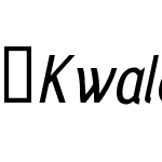 Kwalett-NarrowItalic