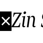 ZinSerifCond-RegularItalic