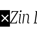 ZinDisplayCond-LightItalic