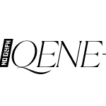 Qene-G-RegularItalic