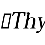 Thyne-BoldItalic