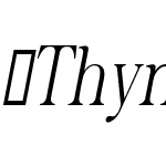 Thyne-CondensedItalic