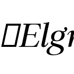 Elgraine-Italic