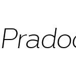 PradockSans-ExtraLightSlanted