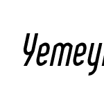 YemeyiMediumCompressedItalic