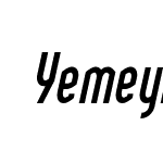 YemeyiSemiBoldCompressedItalic