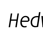 HedwigPro-LightItalic