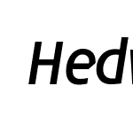 HedwigPro-RegularItalic