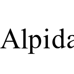 Alpida_Unicode System