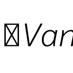 VanSans-LightItalic