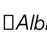 AlbraGrotesk-LightItalic