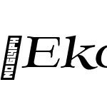 Ekorre-RegularItalic