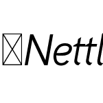 NettleSans-LightItalic