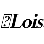 Loistave-Italic