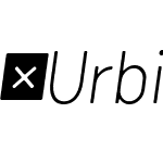 Urbine-ExtraLightItalic