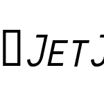 JetJaneMono-CondItalicCaps