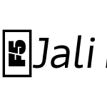 JaliLatin-LightItalic