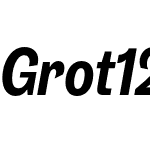 Grot12Condensed-SemiboldItalic