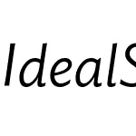 Ideal Sans Pro