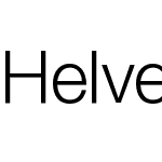 Helvetica Neue LT W1G