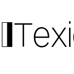 TexicaliAltX-ExtraLight