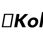 Kole-ExtraBoldOblique