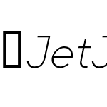 JetJane-ExtraLightItalic