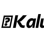 KalunyPro-HeavyItalic