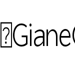 GianeGothicsans-LightCond