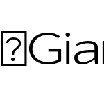 GianeGothicsans-LightExpanded