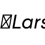 Larsseit-RegularItalic