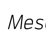 Mesca-LightItalic