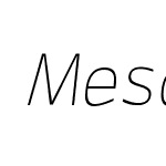 Mesca-ThinItalic