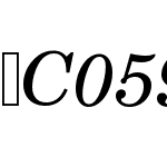 C059-Italic