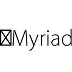 MyriadArabic-Light