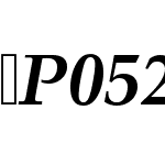 P052-BoldItalic