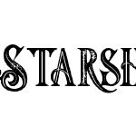 Starship Bold Inline Grunge