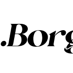 BorgestDisplay-Italic