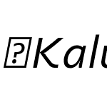 KalunyPro-Italic