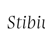 Stibium-ExtraLightItalic