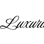 Luxurious Script