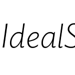 Ideal Sans Pro