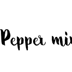 Pepper mint